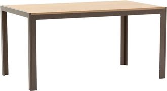 Siediti Fuori e Dentro Mesa rectangular 150x90 cm con tapa de mdf madera / gris t&oacute;rtola