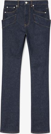 Ganni Navy Skinny Jeans in Stretch Denim - Size 24W/33L Organic Cotton