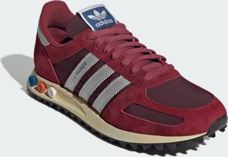 adidas Originals ADIDAS Originals Unisex LA TRAINER OG SHOES - Burgundy Leather - Size UK 10.5