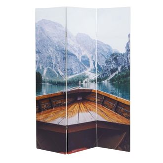 Hhg Hhg - Foto Paravent 843, Biombo Separador De Ambientes, Certificado Mvg, 180x121cm Barco
