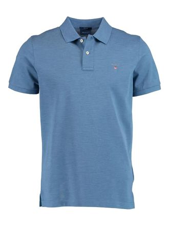 GANT pique short-sleeve shirt - Blue