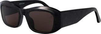 Balenciaga Womens Sunglasses Bb0397sa Acetate Black-Black-Grey Black/black/grey
