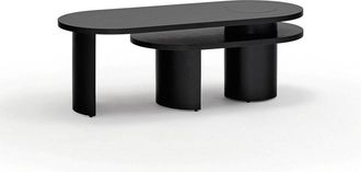 Teulat Mesa de centro negro