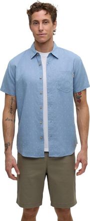 tentree Small Tree Mancos Shirt in Lakeside Blue/small Tree at Nordstrom, Size Xx-Large