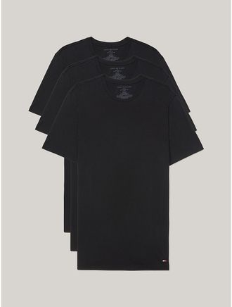 Tommy Hilfiger Mens Cotton Classics Undershirt 3-Pack - Black - S