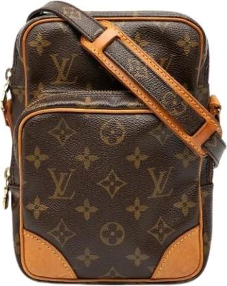 Louis Vuitton Pre-owned Cross Body Bags, female, Brown, Size: ONE SIZE Pre-owned Fabric Crossbody Bag