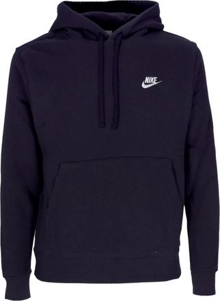 Nike Fleece Hoodie met Trekkoord - Heren - Sportshirts - Paars - 2XL - Katoen - Fitness