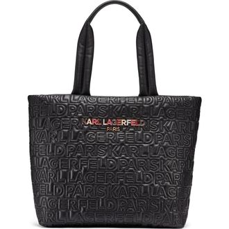 Karl Lagerfeld Voyage Tote in Black Multi at Nordstrom