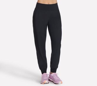 Skechers Funktionshose SKECHERS, Damen, Gr. XS (34), N-Gr, schwarz (bold schwarz), Obermaterial: 75% Nylon, 25% Elasthan, Hosen Funktionshose