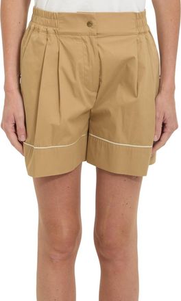 Moncler Beige Solid Shorts