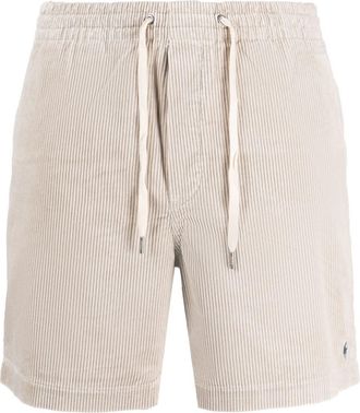 Polo Ralph Lauren Polo Pony corduroy track shorts - men - Cotton - S - Neutrals