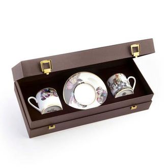 Roberto Cavalli Coffee Cup & Saucer with Luxury Box in Flowers at Nordstrom