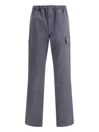GR10K cargo-pocket washed trousers - men - Cotton - 58 - Grey