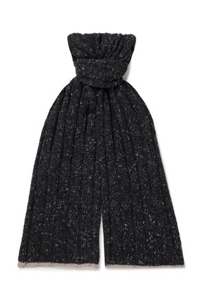 Brunello Cucinelli Ribbed Cashmere Scarf