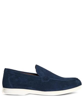 Doucal's Adler slip-on loafers - men - Suede/Leather/Rubber - 41.5 - Blue