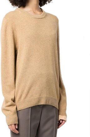 Maison Margiela Womens Brown Cashmere Sweatshirt Clothing