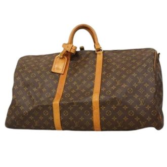Louis Vuitton Pre-owned Weekend Bags, unisex, Brown, Size: ONE SIZE Pre-owned Keepall Bandouli&egrave;re 60 Boston Bag