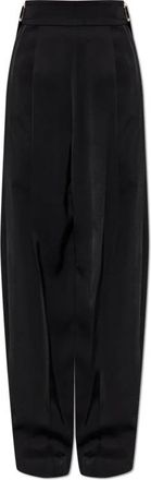 Sportmax Stagno Broeken - Dames - Wijde Broeken - Zwart - 2XS - Broeken