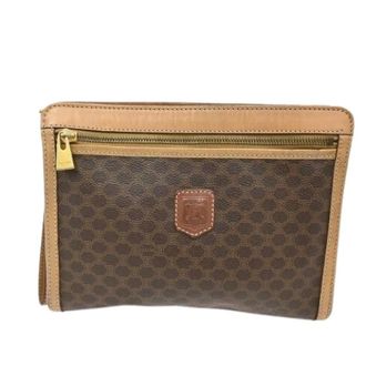 Celine Pre-owned Clutches, female, Brown, Size: ONE SIZE Pre-owned Macadam Pochette