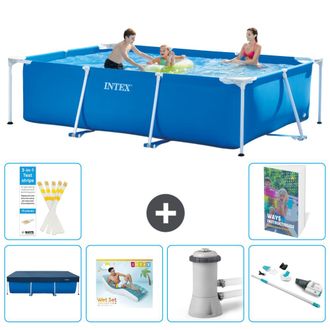 Intex Piscina Con Estructura Rectangular - 300x200x75 Cm - 7-piezas S62