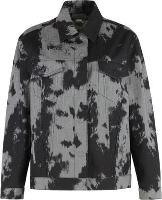 Fendi Denim jacket FF - Dames - Spijkerjassen - Veelkleurig - XS - Denim - Jassen