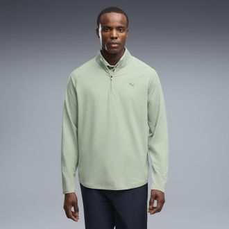 Puma Giacca da golf con zip corta Pure Grid da uomo, Abbigliamento, Verde, XXL