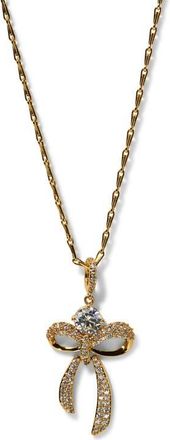 Nadri Eros Bow Pendant Necklace in Gold at Nordstrom