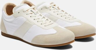 Christophe Lemaire Soft suede-trimmed sneakers