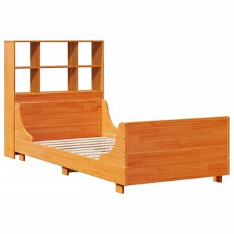 Berkfield Home Decorative Bookcase Bed without Mattress Wax Brown 100x200 cm Sol