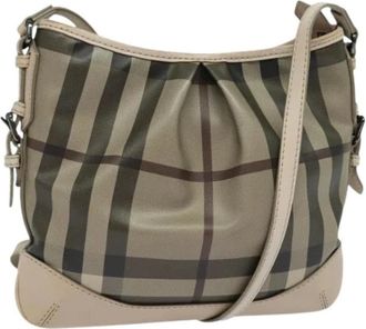 Burberry Pre-owned Shoulder Bags, female, Beige, Size: ONE SIZE Pre-owned Vintage Shoulder Bag