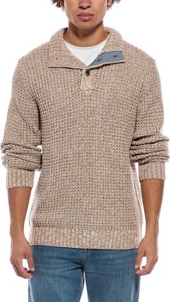 Weatherproof Vintage Textured Mixy Quarter Button Pullover
