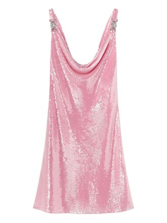Versace Mini-jurk met pailletten - Roze