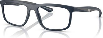 Emporio Armani 55mm Square optical glasses in Blue at Nordstrom