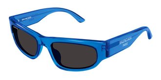 Balenciaga BB0388S 003 Mens Sunglasses Blue Size 56