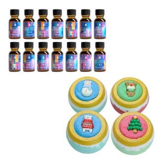 Pursonic Holiday Bliss Gift Set Aromatherapy Bath Bombs & Essential Oils in Brown at Nordstrom