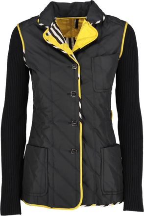 Fendi Giacca trapuntata con colletto - Nero