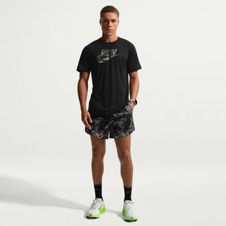 Nike Mens Stride Dri-FIT 5 Brief-Lined Realtree Running Shorts in Grey | IO7769-060