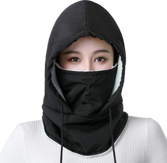 Generic Winter Face Cover - Waterproof Fleece Neck Warmer, Full Head and Neck Protection with Windproof Design | Perfect for Cycling, Running, Snowboarding, H