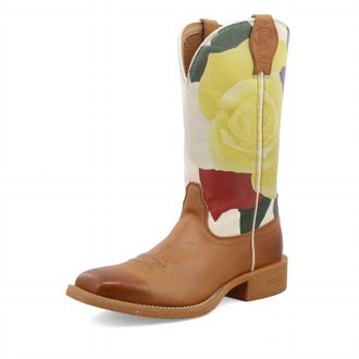 Twisted X Boots Womens Tech Western Boots In Indian Tan/yellow Rose