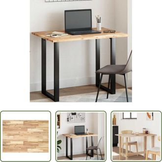 vidaXL Tavolo in acacia - Piano Tavolo Rettangolare 80x70x2cm in Legno Massello di Acacia