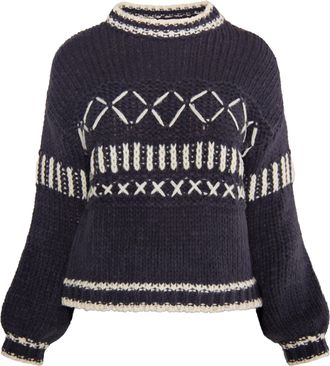 Izia Jumper Dames Antraciet cr&egrave;me