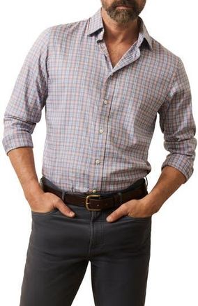 Faherty The Movement Button-Up Shirt in Rose Channel Plaid at Nordstrom Rack, Size Xx-Large