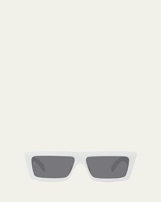 Celine Logo Rectangle Acetate Sunglasses