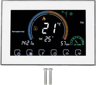 OEM Termostato Para Aire Acondicionado Central, Pantalla T&aacute;ctil Led, Controlador De Temperatura Programable Inteligente Wifi, 95-240v, Blanco