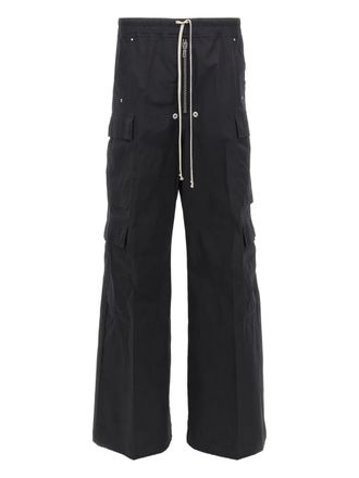 Rick Owens zip cotton cargobelas trousers - men - Cotton/Spandex/Elastane - 54 - Black