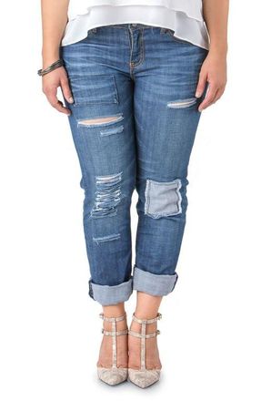 Standards & Practices Rip & Repair X-Boyfriend Jeans at Nordstrom, Size 14W