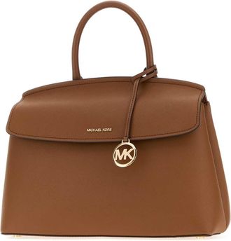 Michael Kors Womens Brown Leather Hamilton Handbag Luggage Borse A Mano Bag