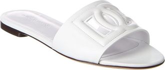 Dolce & Gabbana Dg Logo Leather Sandal