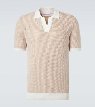 Orlebar Brown Horton crochet cotton polo sweater