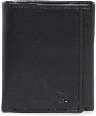 Original Penguin Embossed Logo Trifold Wallet in Black at Nordstrom Rack